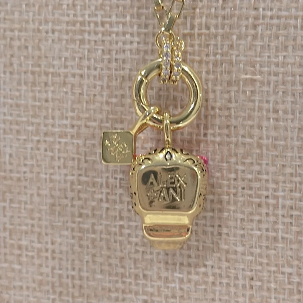 Alex and Ani Calavera Sugar Skull Gold Necklace - Picture 8 of 10